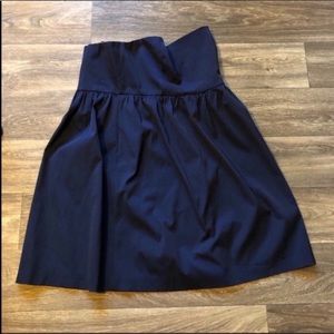 J. Crew blue strapless dress
